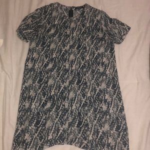 Mini Snakeprint Dress